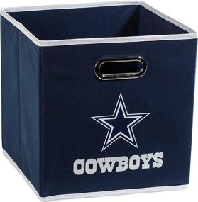 img 4 attached to 🏈 Franklin Sports NFL Team Fabric Storage Cubes - Custom-Fit Storage Bin Organizers (11x10.5x10.5")