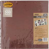 📷 pioneer photo albums clb-546/bn: extra large capacity brown 4x6 photo album - 500 pockets logo