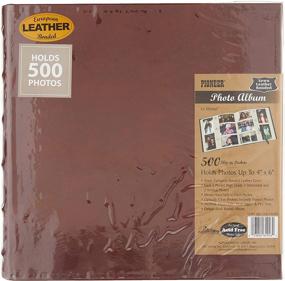 img 4 attached to 📷 Pioneer Photo Albums CLB-546/BN: Extra Large Capacity Brown 4x6 Photo Album - 500 Pockets