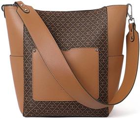 img 4 attached to CLUCI Leather Handbag Designer Shoulder Women's Handbags & Wallets for Totes