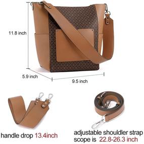 img 3 attached to CLUCI Leather Handbag Designer Shoulder Women's Handbags & Wallets for Totes