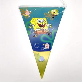 img 1 attached to 🎉 85-Piece Spongebob Birthday Party Supplies and Decorations Set for Kids, Girls, and Boys - Tableware, Dragon Blowing Kit, Balloons, Tablecloth, and Banner - Ideal for 1st Birthdays and Under 8 Parties