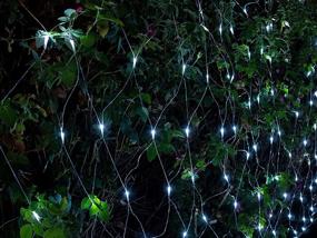 img 2 attached to 🎄 Joiedomi 200 LED Christmas Net Lights: Perfect for Indoor & Outdoor Holiday Decor, Christmas Events, Festive Night Decor, Christmas Tree, Bushes (Pure White)