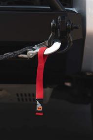 img 1 attached to 🔴 Premium USA-Made Heavy Duty Pull Strap for Agency 6 Winch Hook - 1 Inch Wide - Vibrant Red