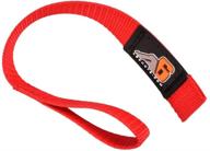 🔴 premium usa-made heavy duty pull strap for agency 6 winch hook - 1 inch wide - vibrant red логотип