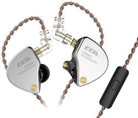 img 4 attached to CCA CA4 IEM наушники: HiFi стерео бас-монитор с шумоизоляцией, съемным 2-х контактным разъемом и микрофоном - черный.