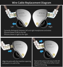 img 1 attached to CCA CA4 IEM наушники: HiFi стерео бас-монитор с шумоизоляцией, съемным 2-х контактным разъемом и микрофоном - черный.