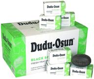 african american skin care: dudu osun black soap 12 bar value pack fortified with shea butter logo