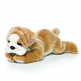 img 1 attached to 🐶 Laying Bulldog Children's Stuffed Animal - A Cute and Cuddly Plush Toy for Kids