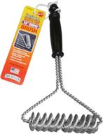 🔥 efficient cleaning with brushtech double helix bristle free bbq brush, 12-inch logo