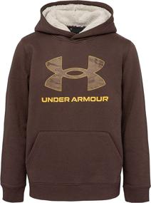 img 1 attached to Стильная черная детская уличная толстовка от Under Armour: одежда высочайшего качества для приключений