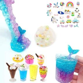img 1 attached to 🐠 Набор для создания магической слизи в кристальной аквариумной чаше: легко создавайте завораживающее слизевое искусство!