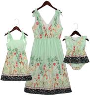 👗 mumetaz mommy shoulder straps floral girls' clothing set for dresses logo