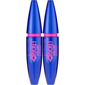 img 2 attached to 🚀 Маскара для макияжа ресниц Maybelline New York Volum' Express The Rocket, стойкая к воде, самый черный цвет, 2 штуки: Драматичный объем для потрясающих ресниц