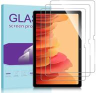 📱 [3 пакета] защитное стекло wrj для samsung galaxy tab a7 (10.4 дюйма), hd антицарапающая антиотпечатковая защитная пленка, без пузырей, твердость 9h для samsung galaxy tab a7 логотип