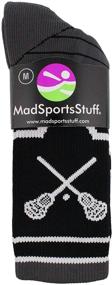 img 3 attached to 🏆 Забей крупно с носками MadSportsStuff Lacrosse Victory Crew: превосходная производительность и стиль!