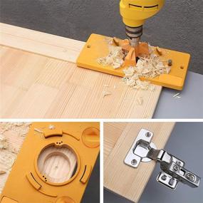 img 1 attached to 🔩 Concealed Hinge Jig: A Comprehensive Kit for Accurate Drilling of 35mm Door Hinges in Kitchen Cabinets and Cupboards