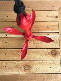 img 2 attached to ⚓️ Airhead Complete Grapnel Anchor System - Black, 3.5 LBS, 25' Rope: A-2 Anchoring Solution