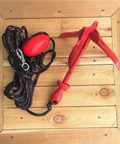 img 1 attached to ⚓️ Airhead Complete Grapnel Anchor System - Black, 3.5 LBS, 25' Rope: A-2 Anchoring Solution