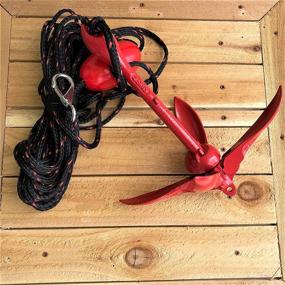 img 3 attached to ⚓️ Airhead Complete Grapnel Anchor System - Black, 3.5 LBS, 25' Rope: A-2 Anchoring Solution