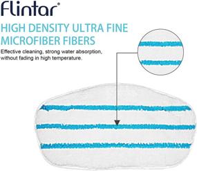img 2 attached to 🧽 Flintar 8-парная сменная насадка для швабры, совместима с швабрами PurSteam PureSteam ThermaPro 211 10-в-1 - Повысьте эффективность паровой чистки.