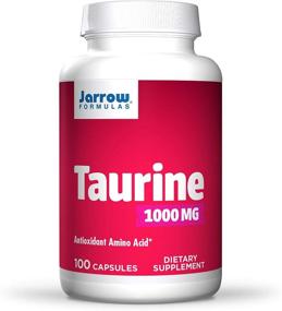 img 4 attached to Jarrow Formulas Taurine Supplement, Support for 💊 Brain & Memory Health, 1000 mg, 100 Capsules