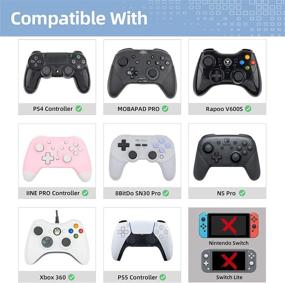 img 2 attached to 🎮 Enhanced Gaming Experience: GeekShare Sweet Sakura Theme Thumb Grip Caps - Soft Silicone Joystick Cover, 4PICS (Compatible with PS4/PS5/NS Pro)