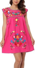 img 3 attached to YZXDORWJ Mexican Embroidered Peasant BXQ227 BK Women's Clothing for Skirts