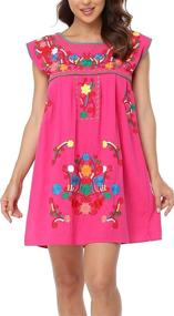 img 2 attached to YZXDORWJ Mexican Embroidered Peasant BXQ227 BK Women's Clothing for Skirts