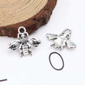 img 1 attached to Honeycomb Small Charms Different Silver