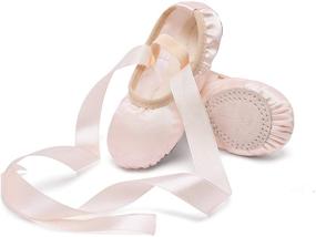 img 4 attached to STELLE Ballet Slippers Gymnastics Ribbon