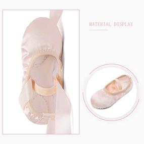 img 2 attached to STELLE Ballet Slippers Gymnastics Ribbon