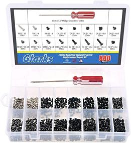 img 4 attached to 💻 Ultimate Laptop Screw Replacement Kit with Phillips Screwdriver – Glarks 880pcs for Lenovo Dell Toshiba Sony Samsung HP Gateway
