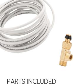 img 3 attached to 🚰 25-Feet PEX Ice Maker Installation Kit with Stop Tee, 1/4" Compression Fittings, for Potable Drinking Water - Ideal Appliance Water Line Tubing Solution