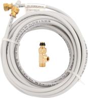 🚰 25-feet pex ice maker installation kit with stop tee, 1/4" compression fittings, for potable drinking water - ideal appliance water line tubing solution logo