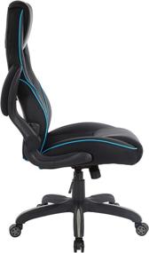 img 1 attached to Xeno Ergonomic Adjustable Gaming Chair by 🎮 OSP Home Furnishings - Black with Blue Accents