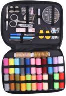 🧵 renashed sewing kit - 97 accessories, 24 thread spools in 24 colors, mini sewing kit for beginners, travelers, emergencies - ideal for whole family's mend and repair needs logo