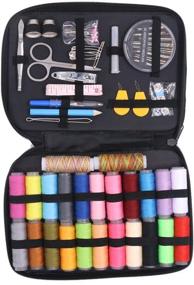 img 4 attached to 🧵 Renashed Sewing Kit - 97 Accessories, 24 Thread Spools in 24 Colors, Mini Sewing Kit for Beginners, Travelers, Emergencies - Ideal for Whole Family's Mend and Repair Needs