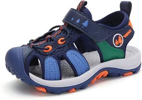 img 4 attached to 👟 Kids' Outdoor Hiking Beach Shoes - Boys' Sandals Girls' Sport Closed-Toe Summer, Breathable & Lightweight