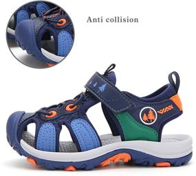 img 2 attached to 👟 Kids' Outdoor Hiking Beach Shoes - Boys' Sandals Girls' Sport Closed-Toe Summer, Breathable & Lightweight