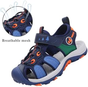 img 3 attached to 👟 Kids' Outdoor Hiking Beach Shoes - Boys' Sandals Girls' Sport Closed-Toe Summer, Breathable & Lightweight