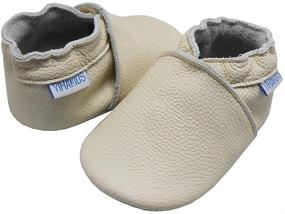 img 2 attached to YIHAKIDS Toddler Leather Moccasins Slippers Boys' Shoes | Best Slippers for Toddlers