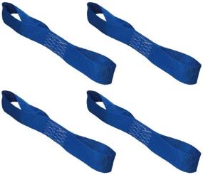 img 4 attached to Amazon Basics Blue Soft Loop Motorcycle 🏍️ Tie Down Straps, Pack of 4 - Enhanced SEO