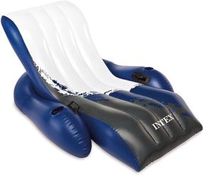 img 4 attached to Intex Inflatable Lounge Floating Recliner - The Ultimate Relaxation Solution
