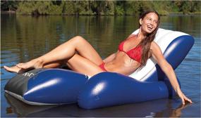 img 1 attached to Intex Inflatable Lounge Floating Recliner - The Ultimate Relaxation Solution