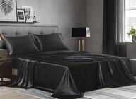 sheets size（3pieces black） pockets pillowcase（black，twin） logo