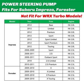 img 2 attached to 🔧 High-Quality Power Steering Pump with Pulley Assembly for Subaru Forester 2009-2010 & Impreza 2008-2012 H4 2.0L 2.5L - Ensuring Optimal Steering Performance