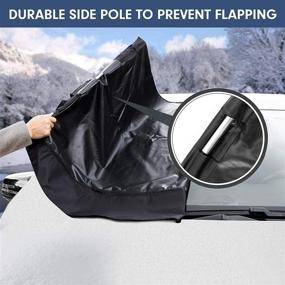 img 3 attached to TUKUOS Heavy-Duty Windshield Snow Cover: Ultimate Protection from Snow, Ice, and Frost