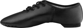 img 1 attached to 👞 Linodes Leather Lace Up Unisex Jazz Shoe: Premium Dance Shoes for Women and Men