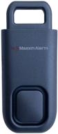 maxxmalarm instalert 130db personal alarm: safety & security emergency device in matte blue, ideal self defense alarm for women, kids, and elderly with replaceable batteries included logo